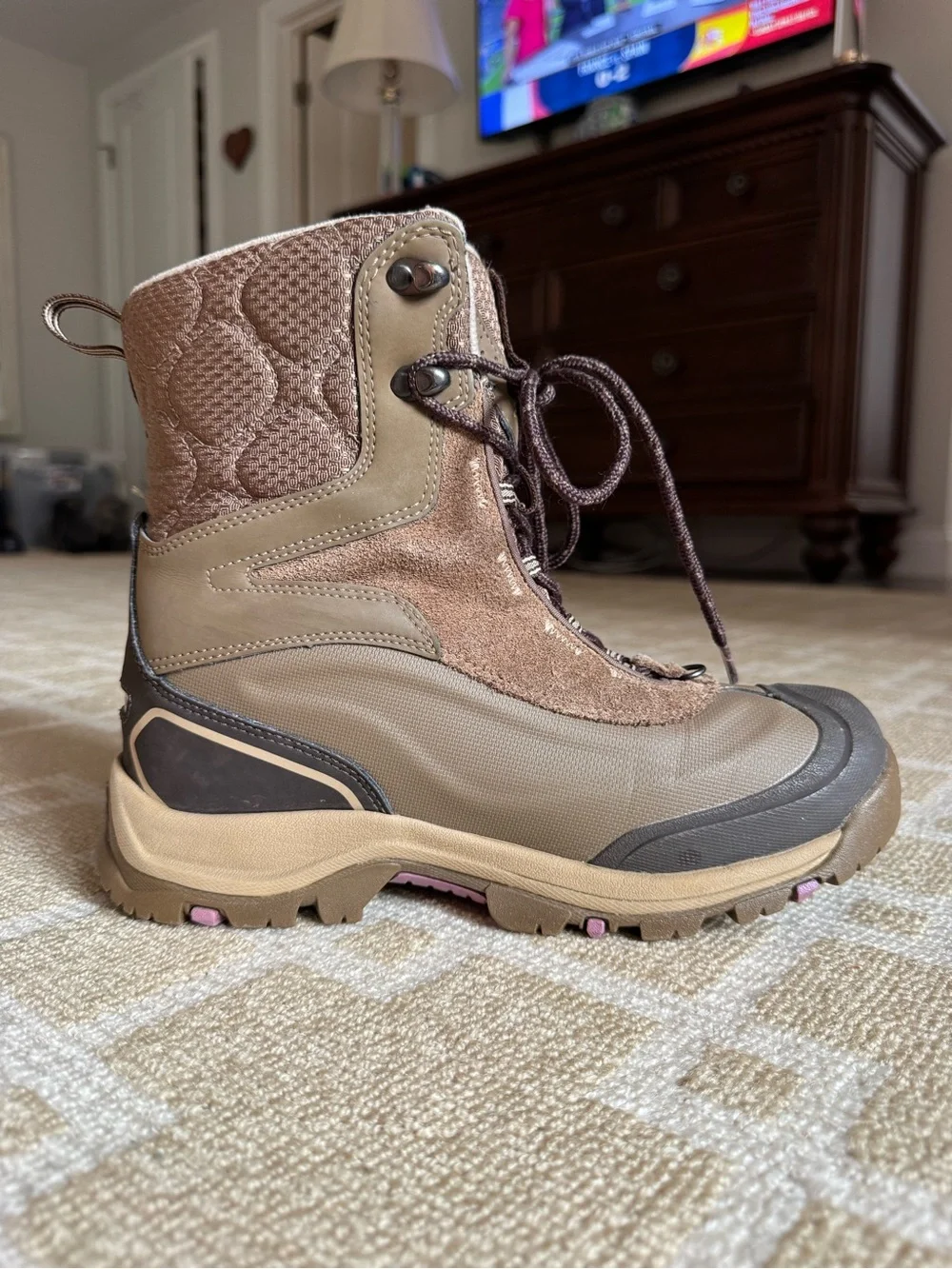 Columbia brown upper hiking